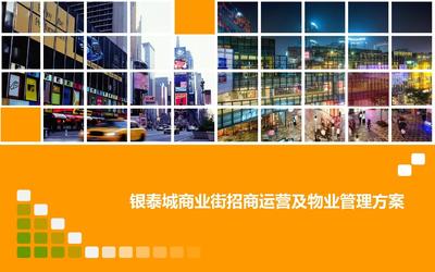 哈尔滨银泰商业街招商运营及物业管理方案PPT
